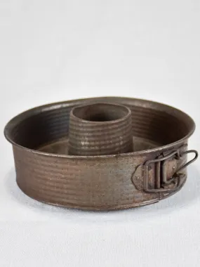19th-century French cake tin 9"