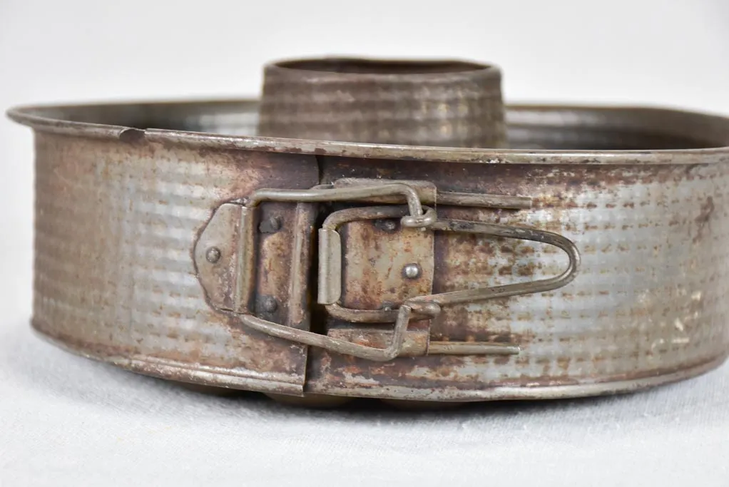 19th-century French cake tin 9"