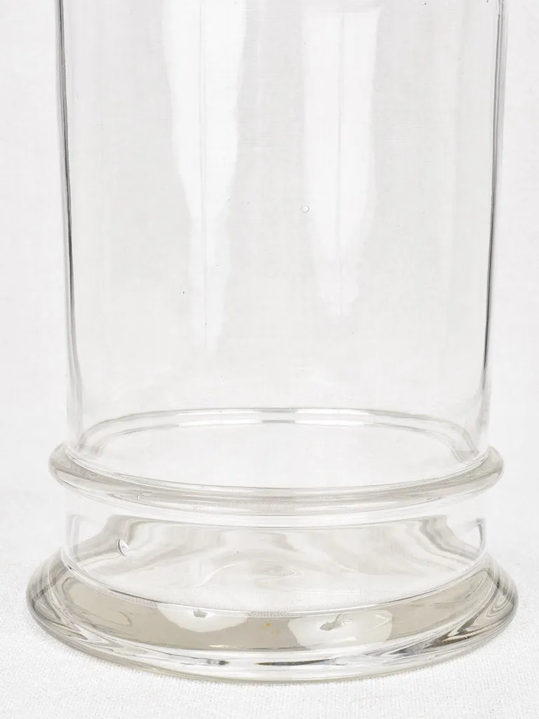 3 antique lidded glass candy / biscuit jars 11½"