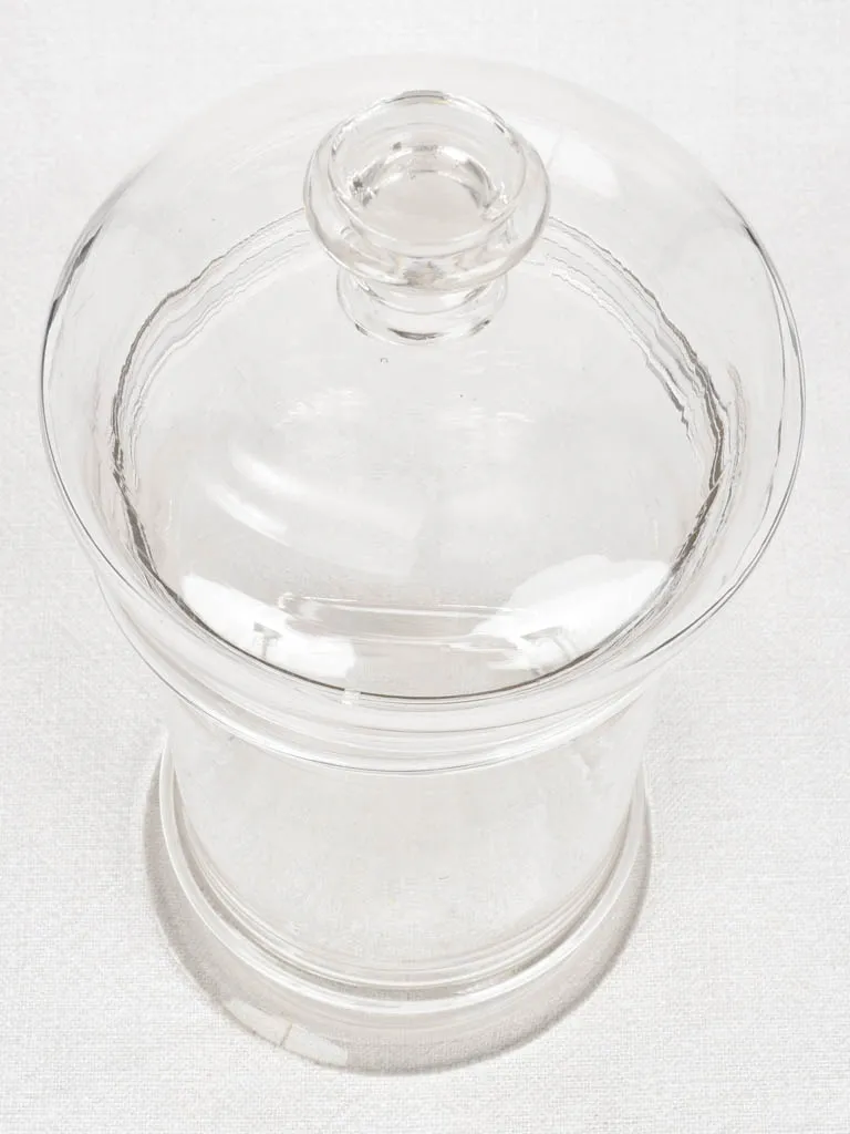3 antique lidded glass candy / biscuit jars 11½"