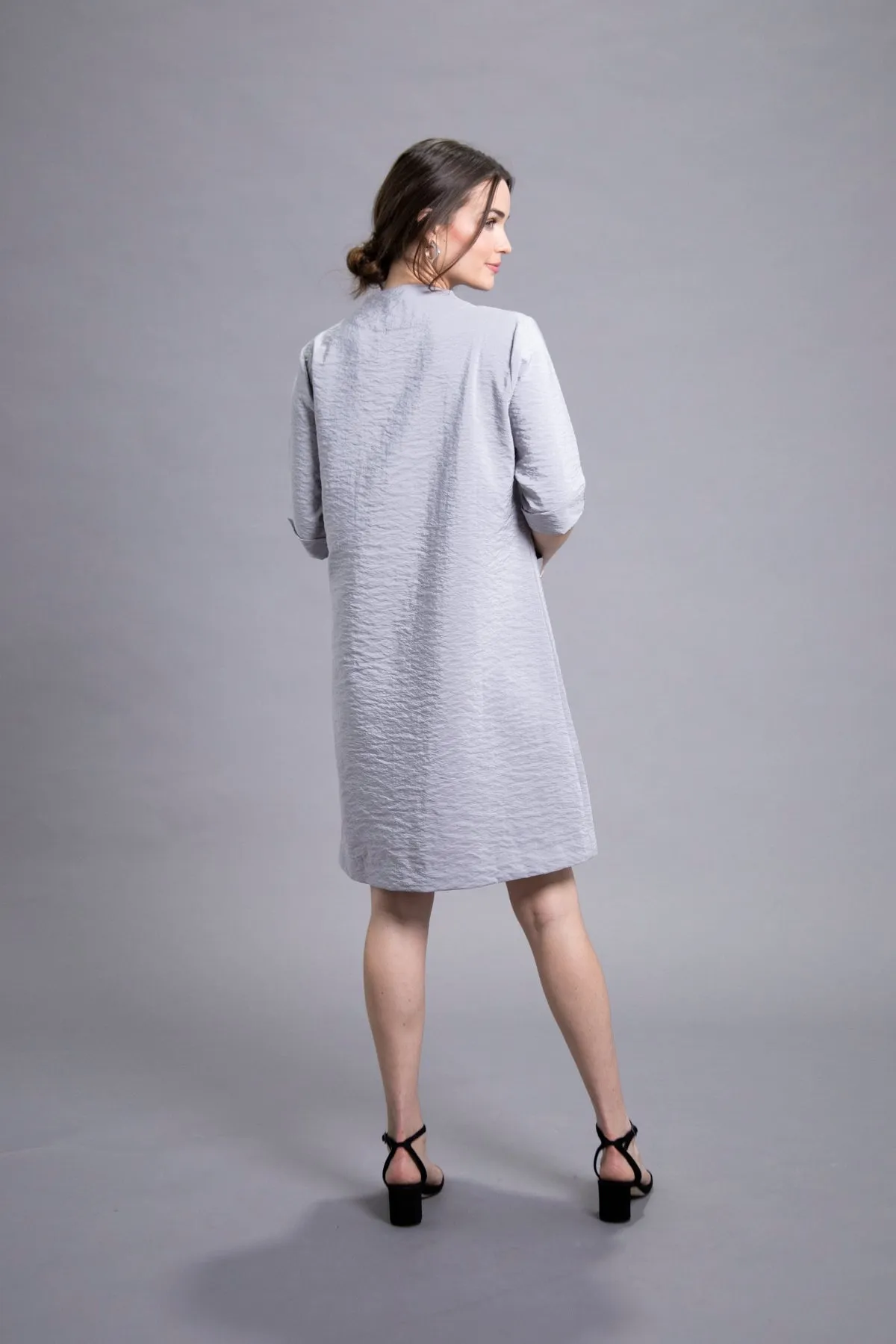 38” Crispy Mandarin V Dress