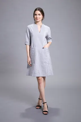 38” Crispy Mandarin V Dress