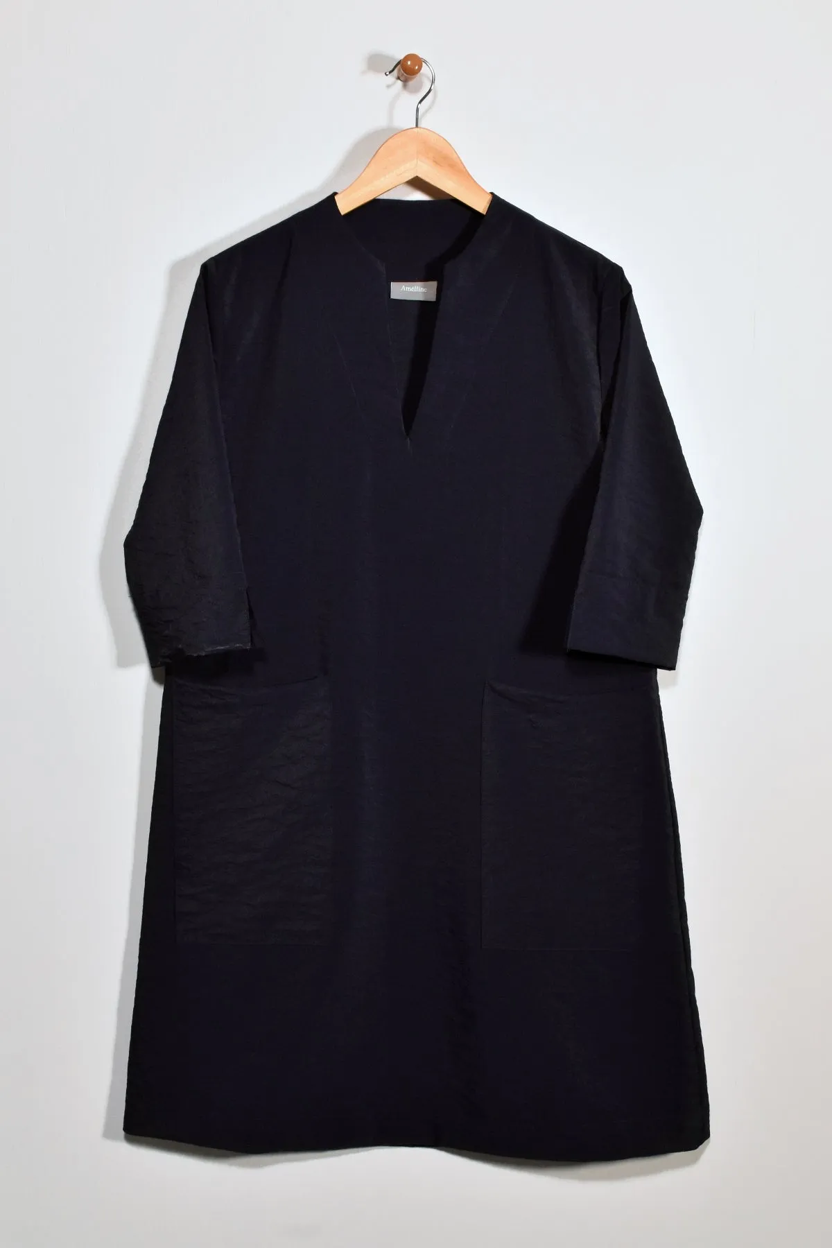 38” Crispy Mandarin V Dress