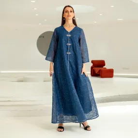 AB236 premium muslim abaya dress