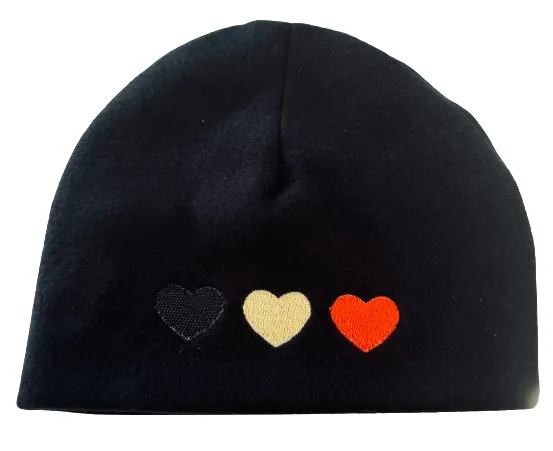 Adult Flag Hearts Beanie