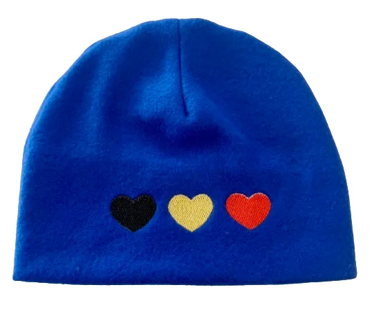 Adult Flag Hearts Beanie