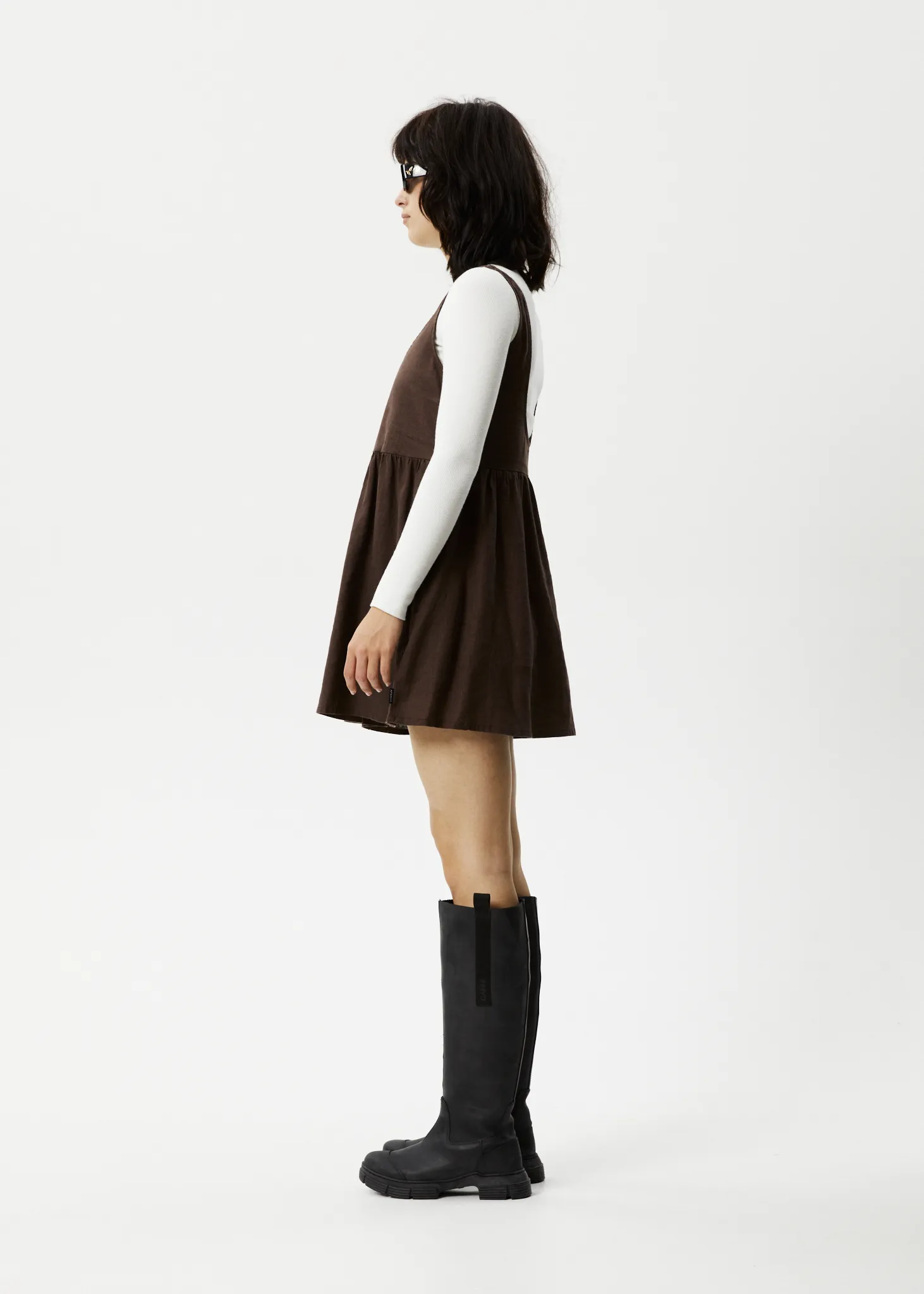 AFENDS Womens Jesse - Mini Dress - Coffee