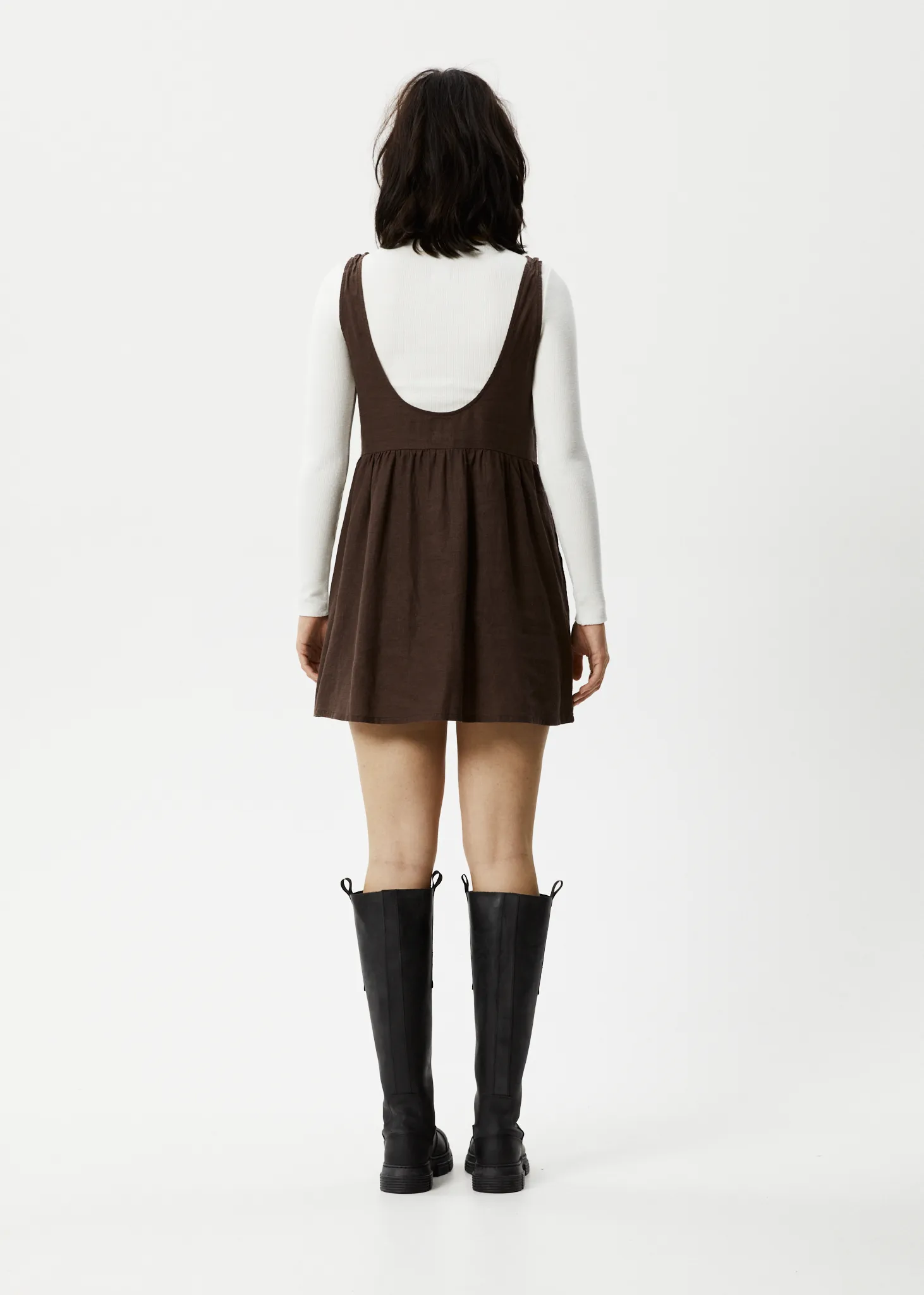 AFENDS Womens Jesse - Mini Dress - Coffee