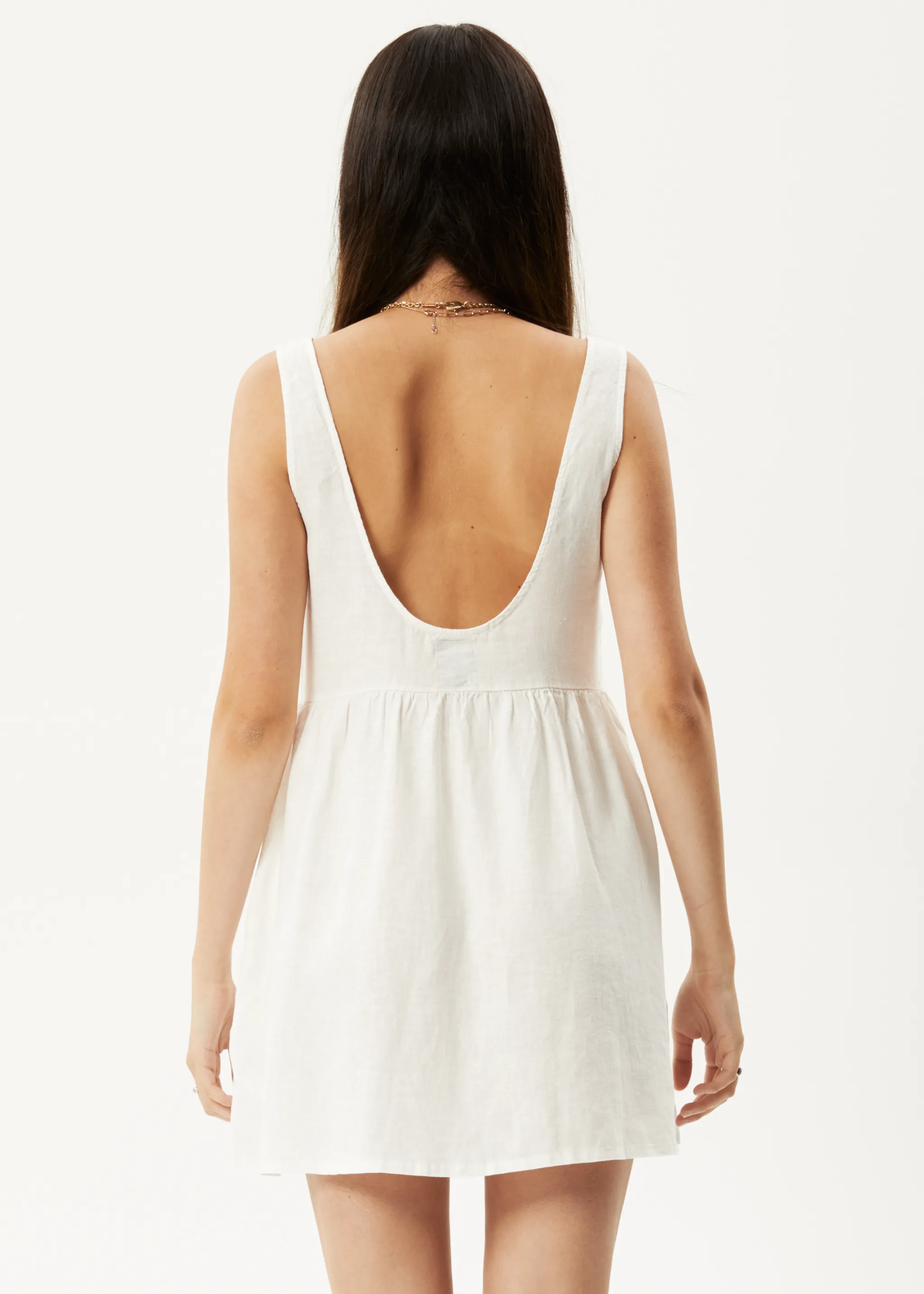 AFENDS Womens Jesse - Mini Dress - Natural