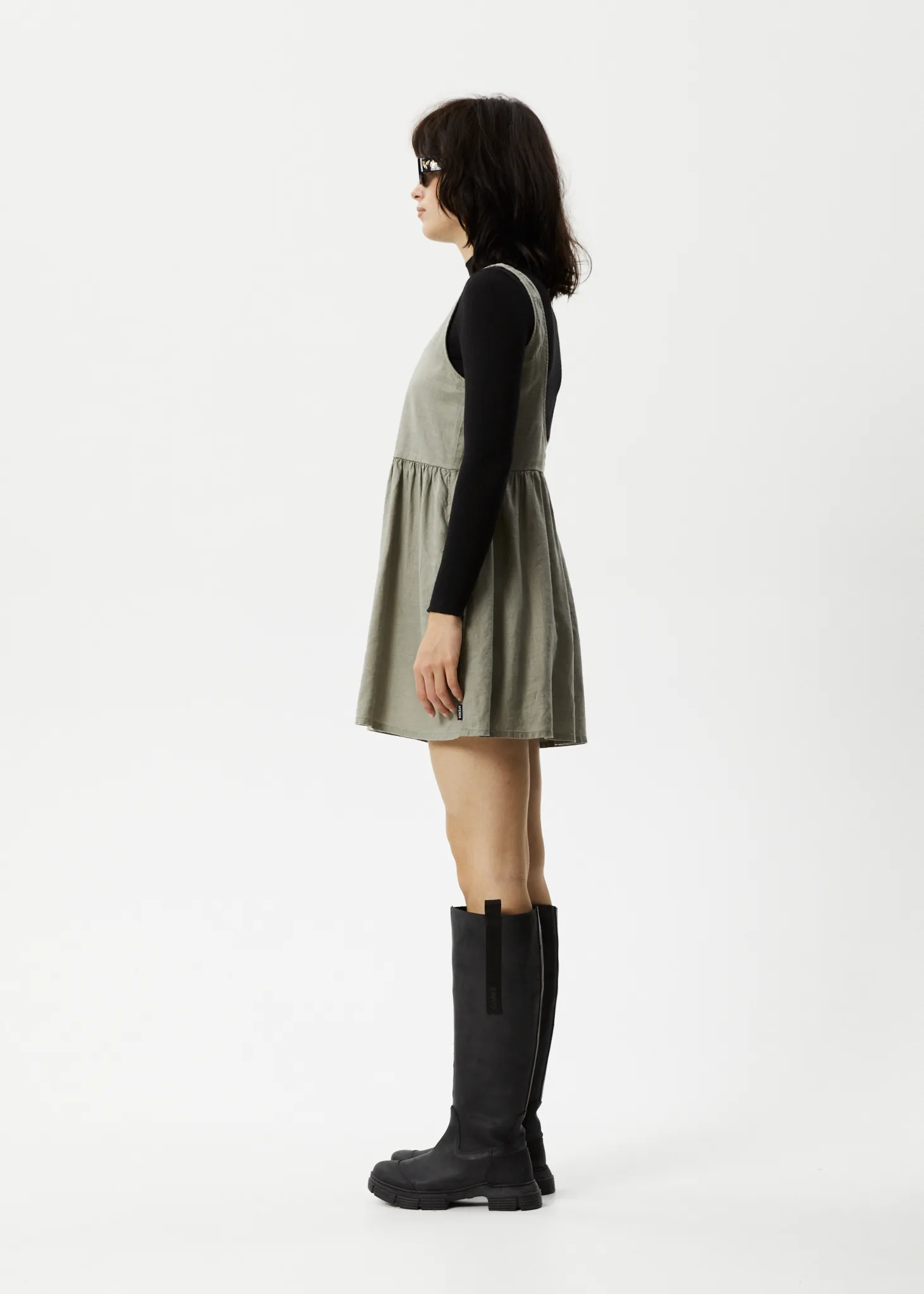 AFENDS Womens Jesse - Mini Dress - Olive