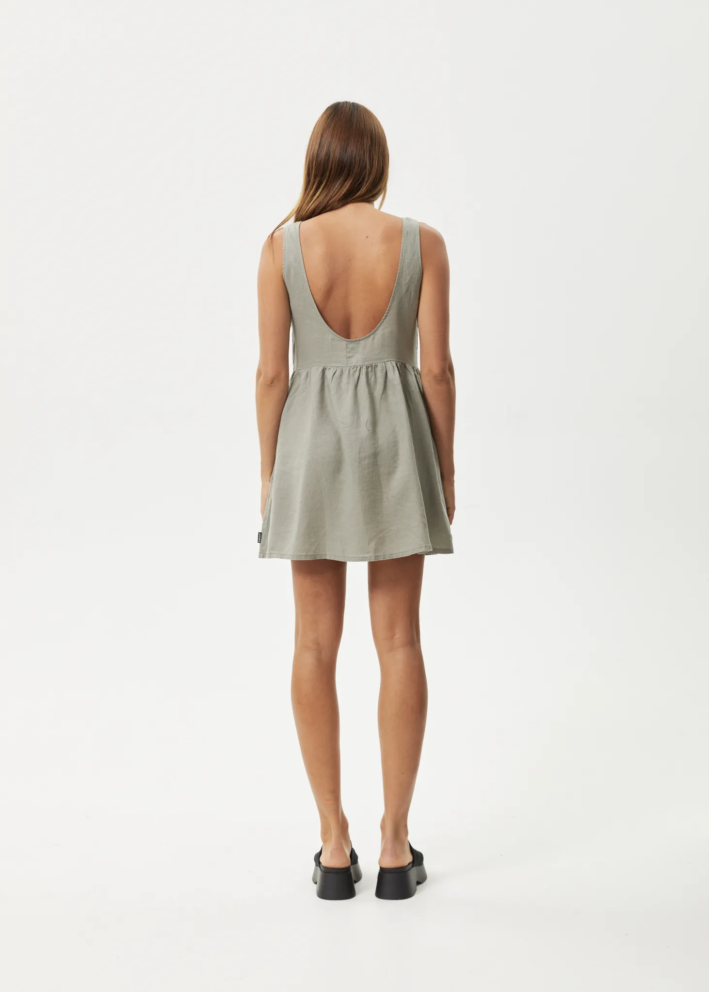 AFENDS Womens Jesse - Mini Dress - Olive