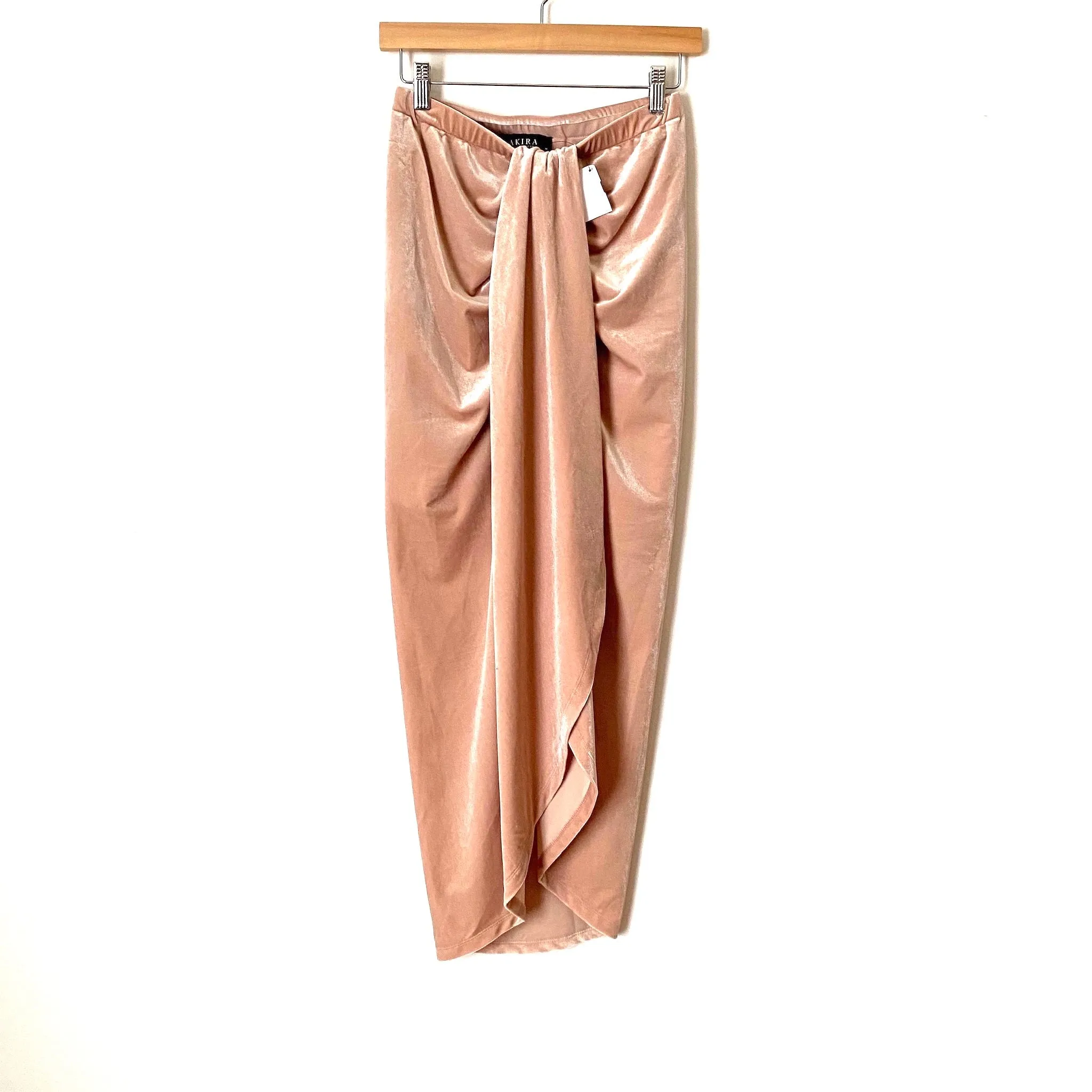 Akira Pink Velvet Midi Skirt NWT- Size M (we have matching top)