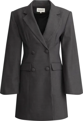 Andrea Blazer Dress - Deep Grey