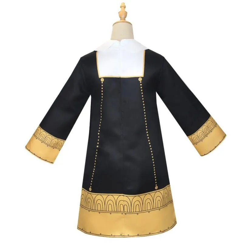 Anime SPY×FAMILY Anya Forger Golden Dress Cosplay