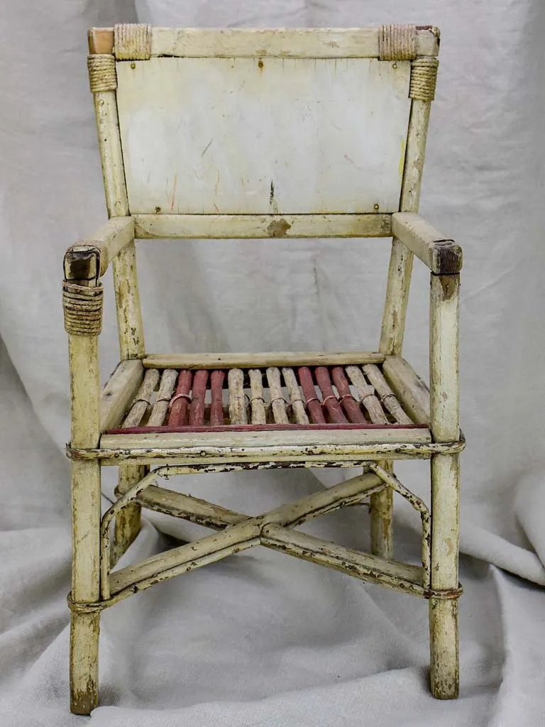 Antique French child's armchair