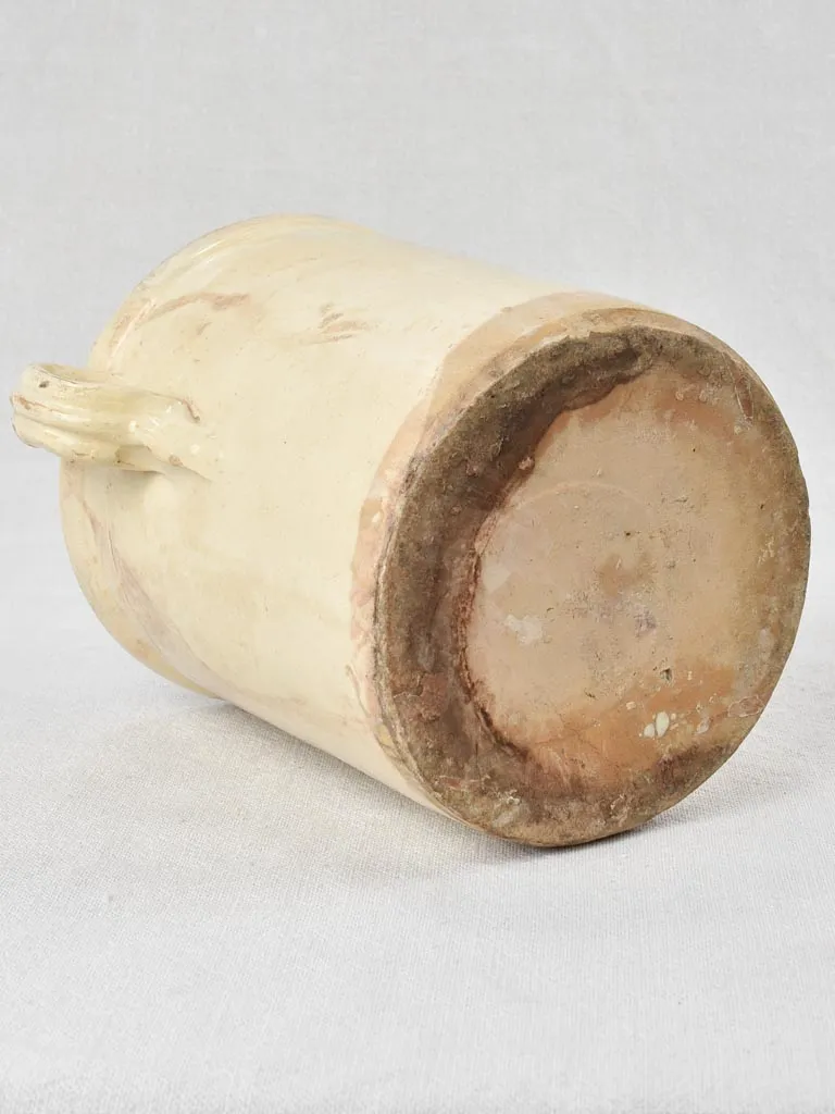 Antique Italian anchovy pot with handles 8"