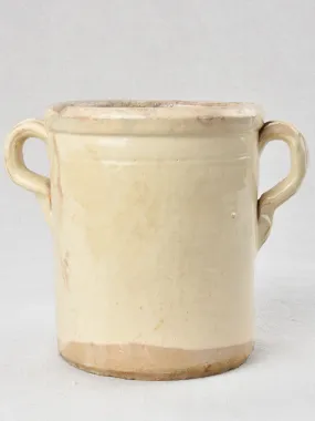 Antique Italian anchovy pot with handles 8"
