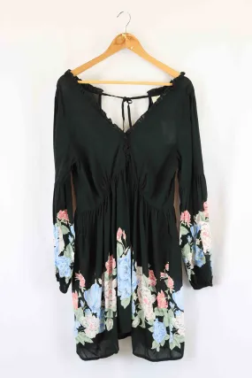 Auguste Black Floral Dress 10