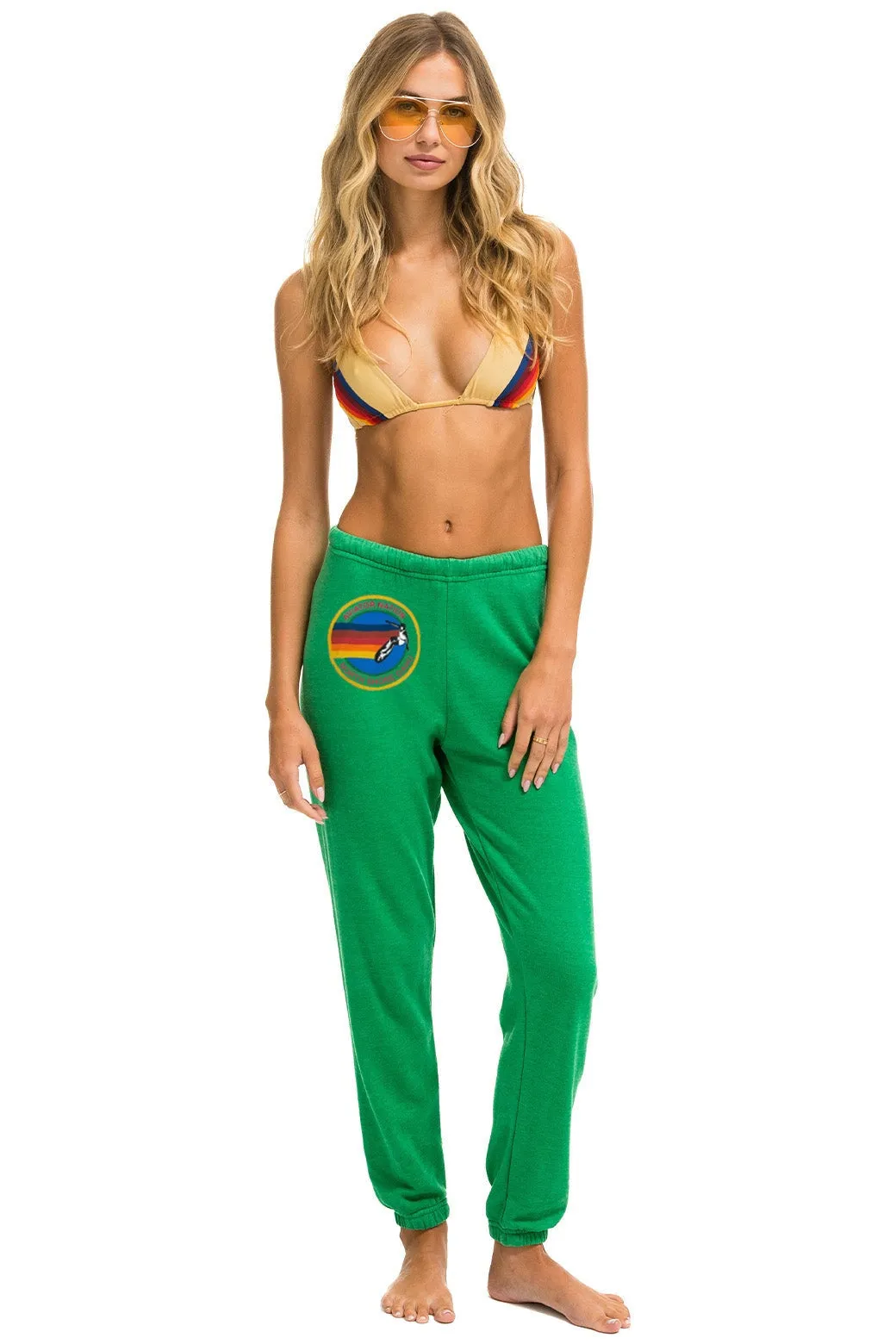AVIATOR NATION NORTH SHORE SWEATPANTS - KELLY GREEN