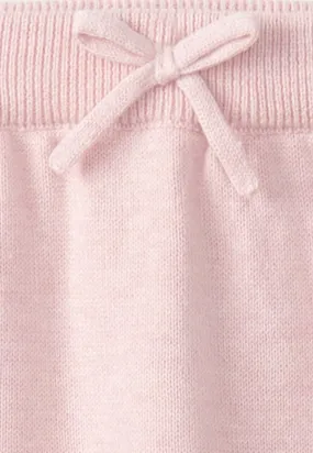 Baby Rose Melange Pull On Sweater Pants