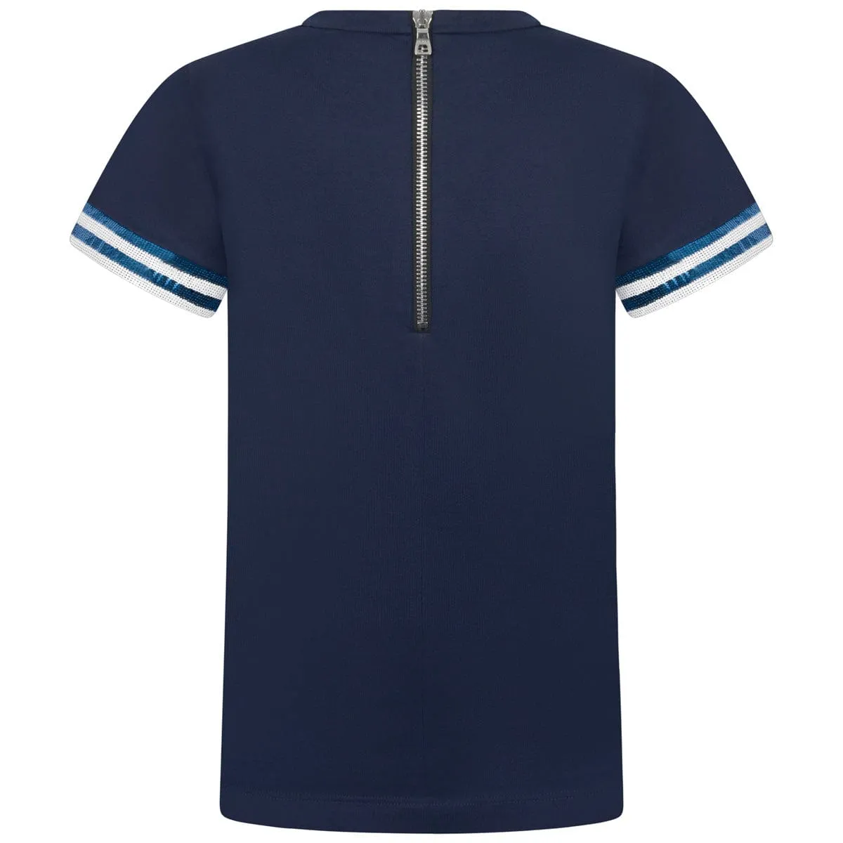 Balmain Girls Dress - Cotton Milano Logo Dress