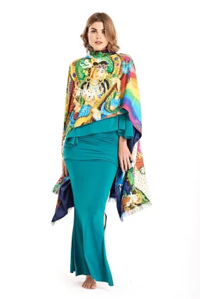 BAMBOO SIDE SLIT SKIRT JADE
