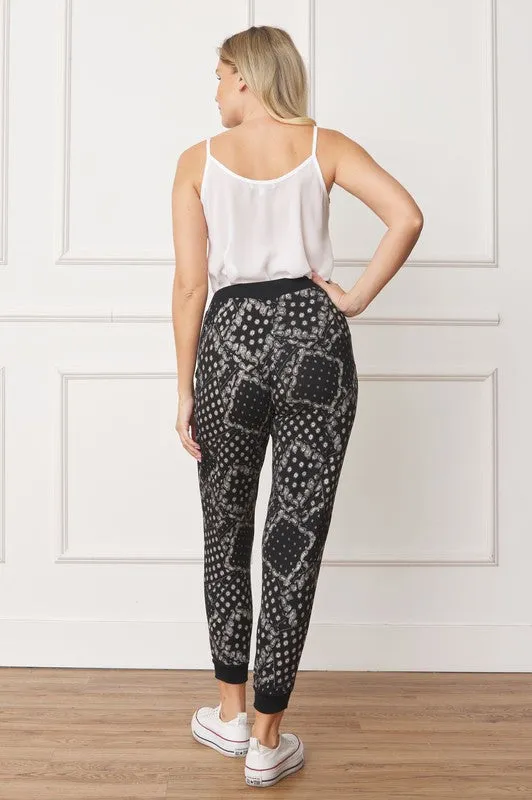 Bandana Paisley Drawstring Jogger choice of colors