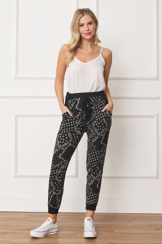 Bandana Paisley Drawstring Jogger choice of colors