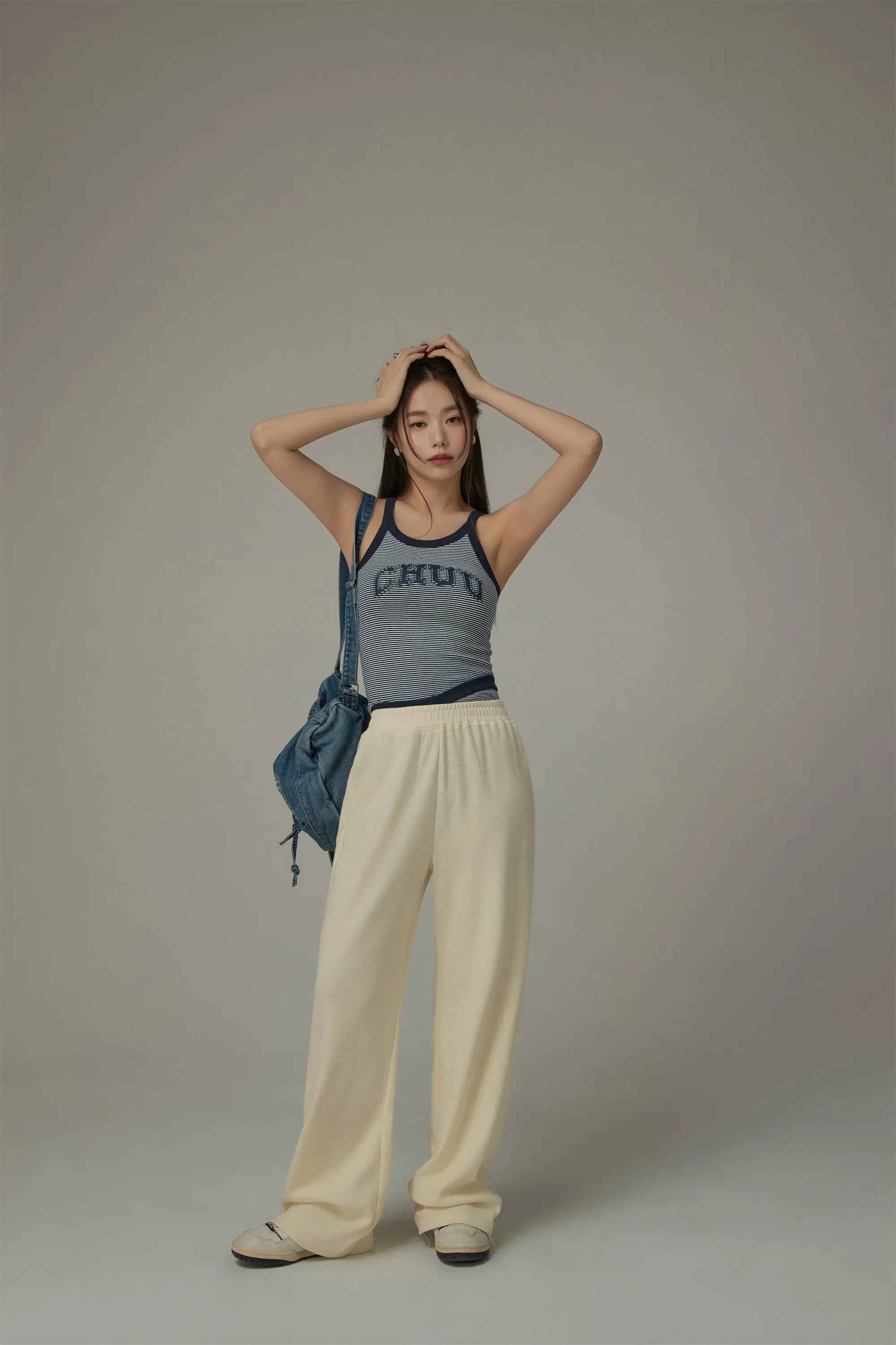 Banding Slit Sweatpants