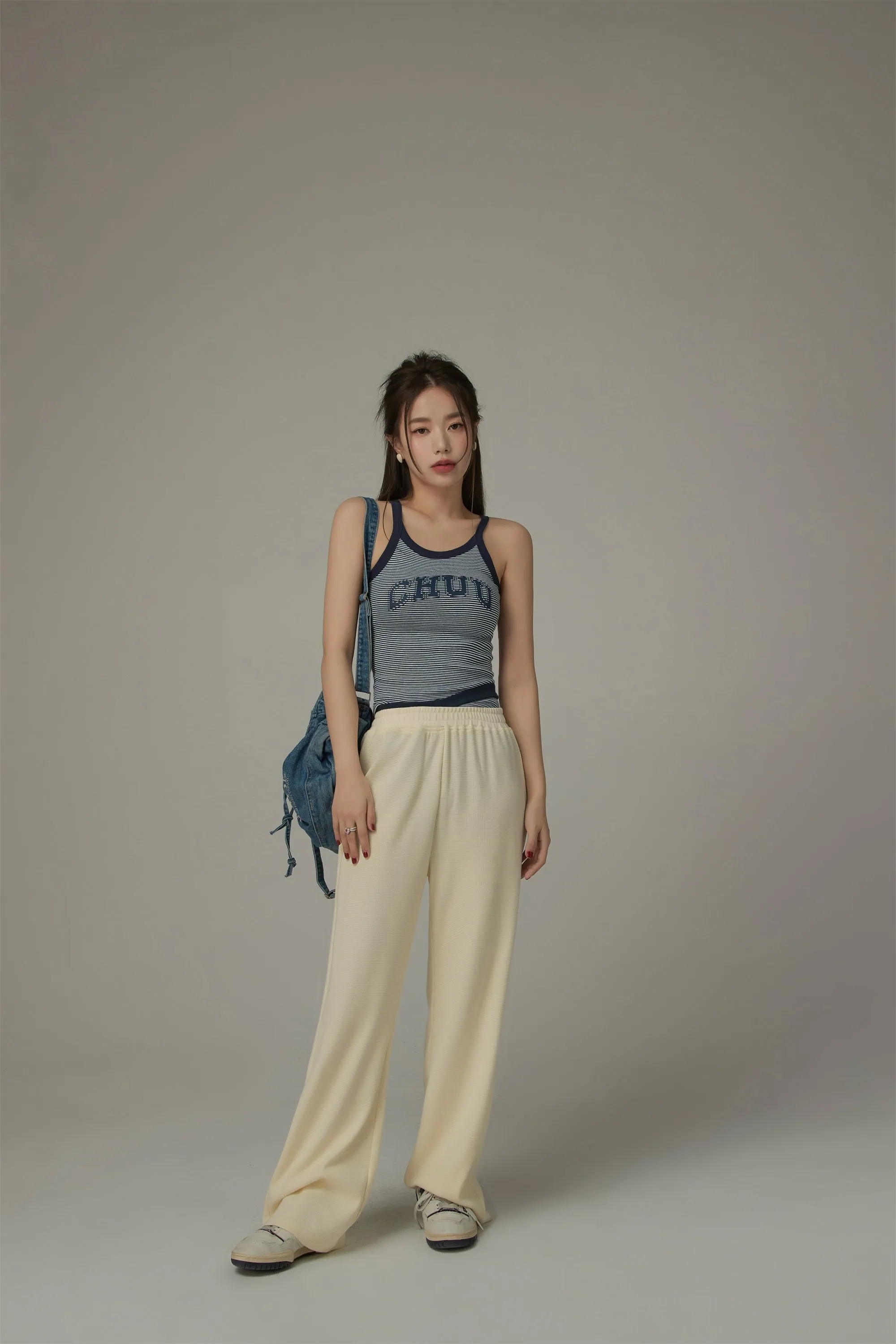 Banding Slit Sweatpants