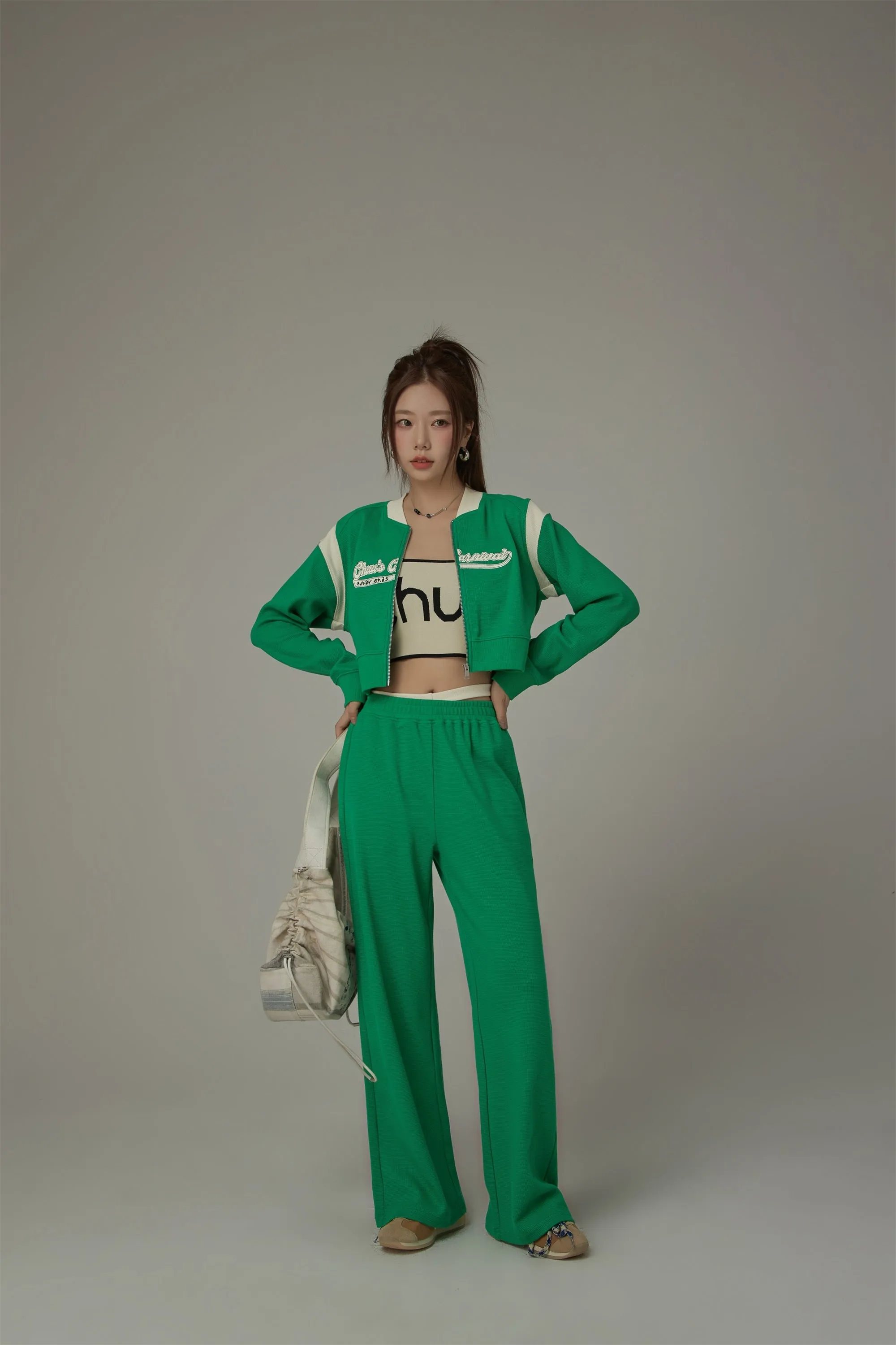 Banding Slit Sweatpants