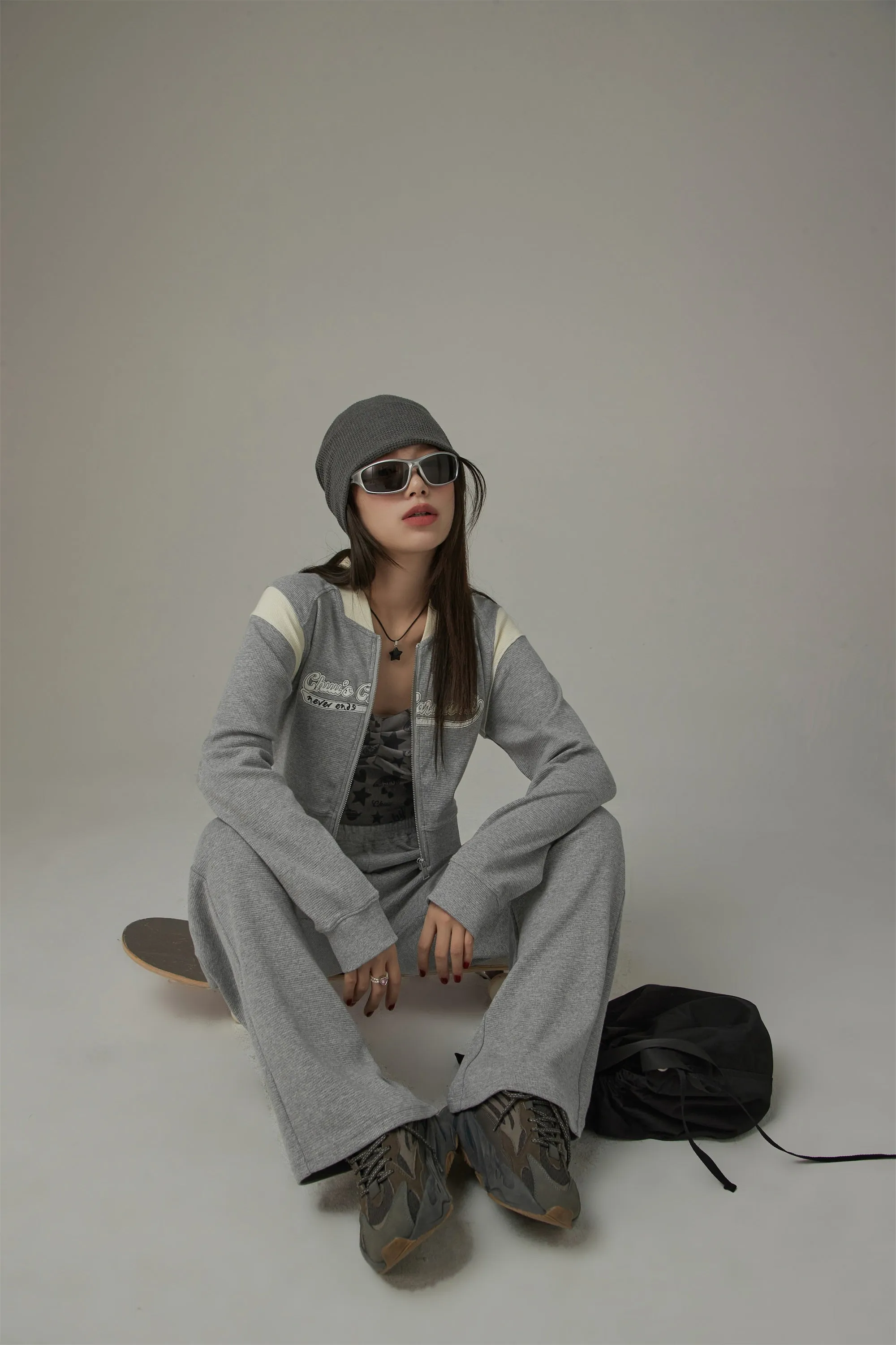 Banding Slit Sweatpants