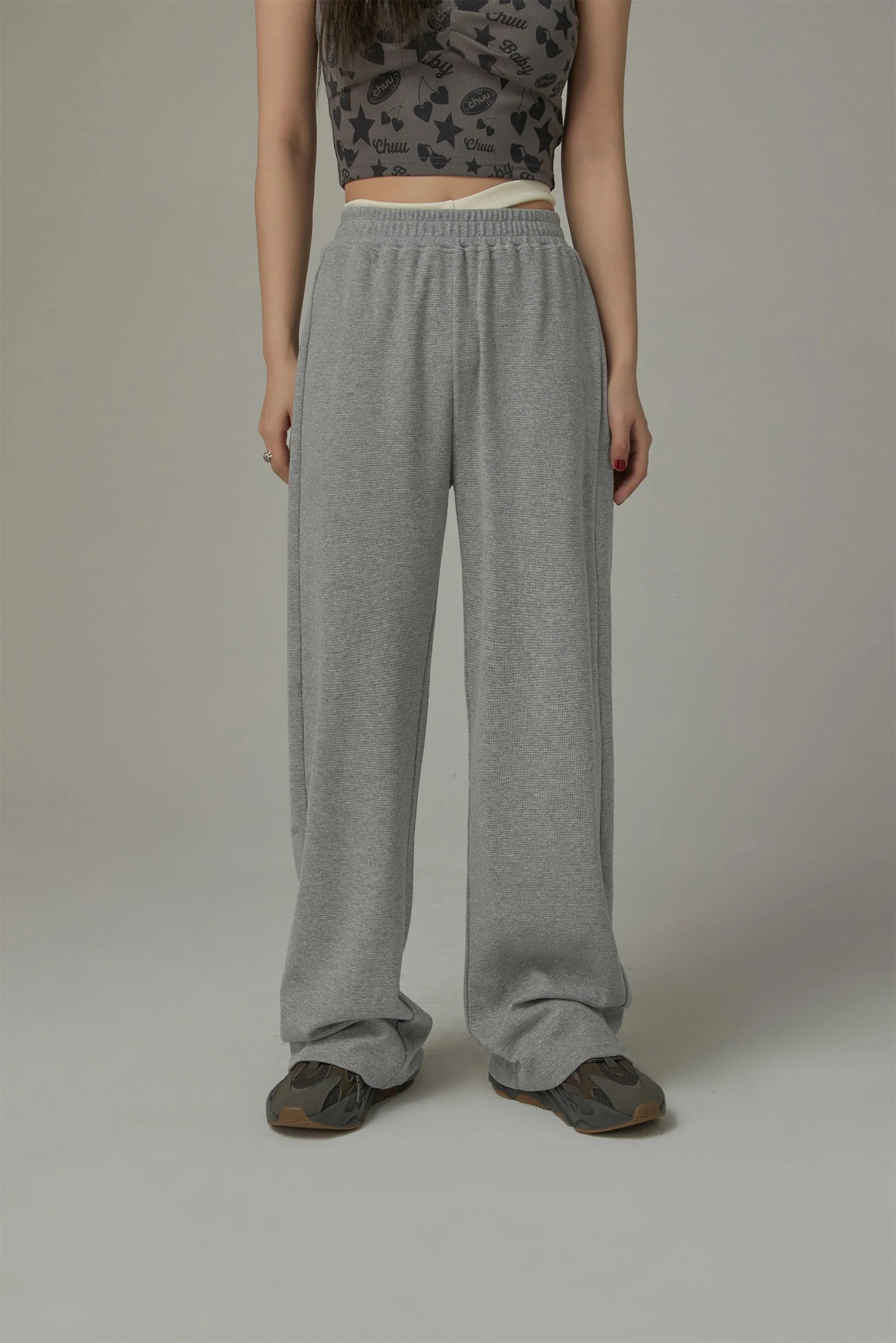 Banding Slit Sweatpants