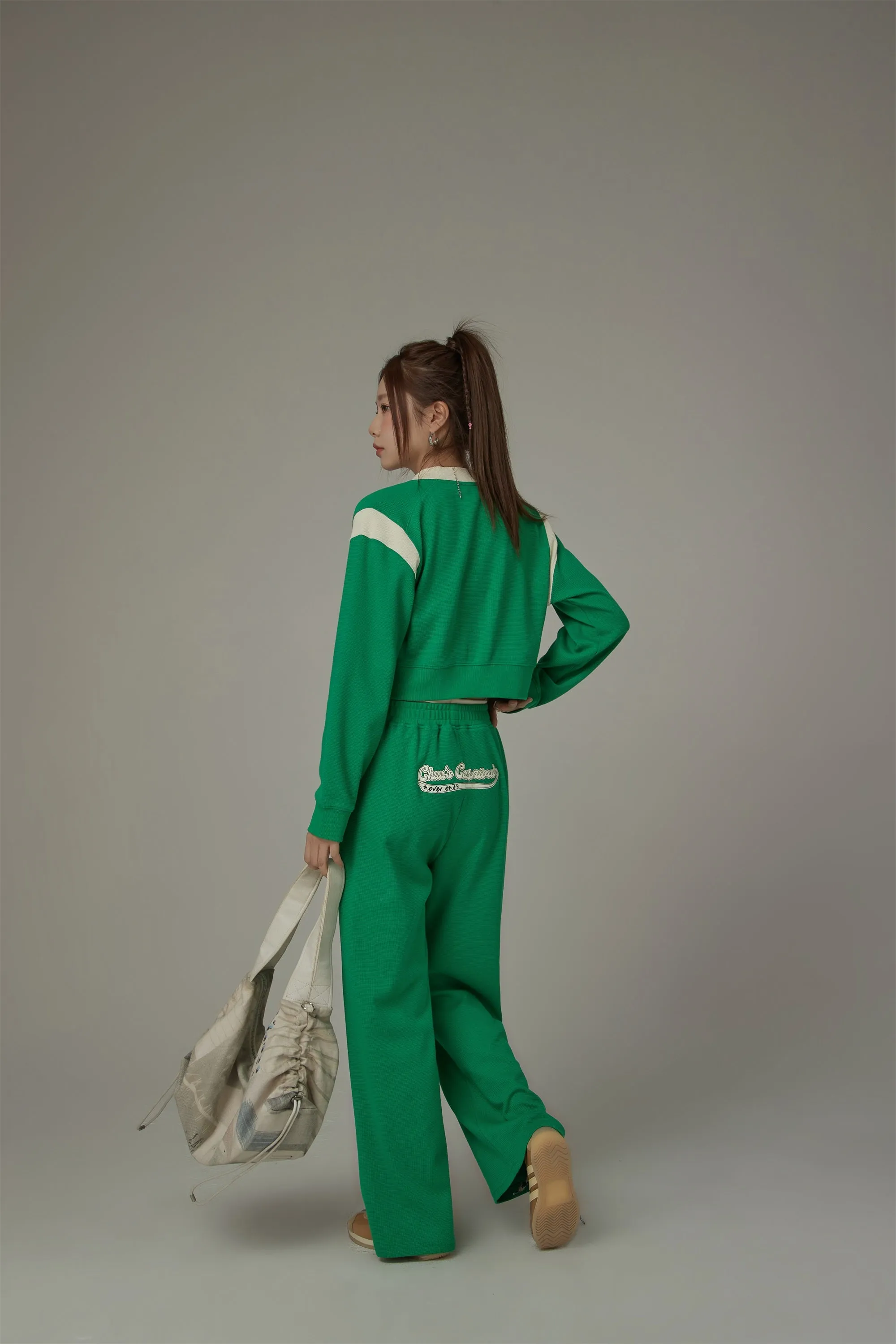 Banding Slit Sweatpants