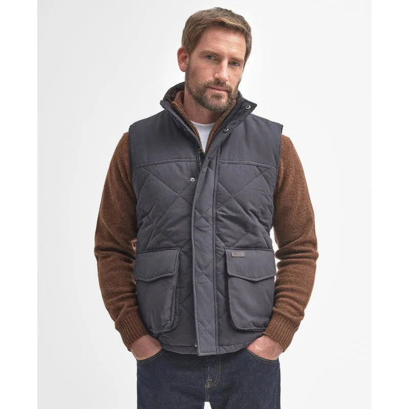 Barbour Winterdale Quilted Mens Gilet - Navy