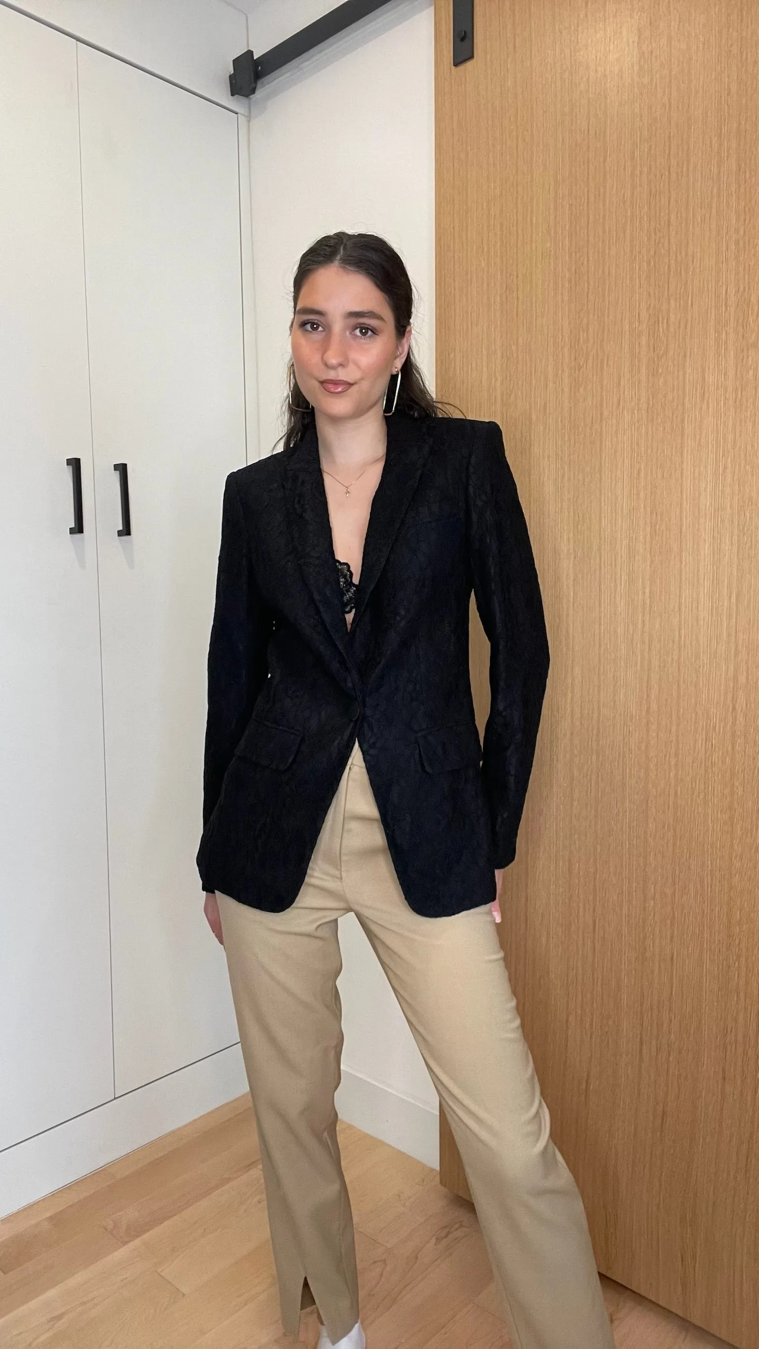 Black Lace Blazer - 0