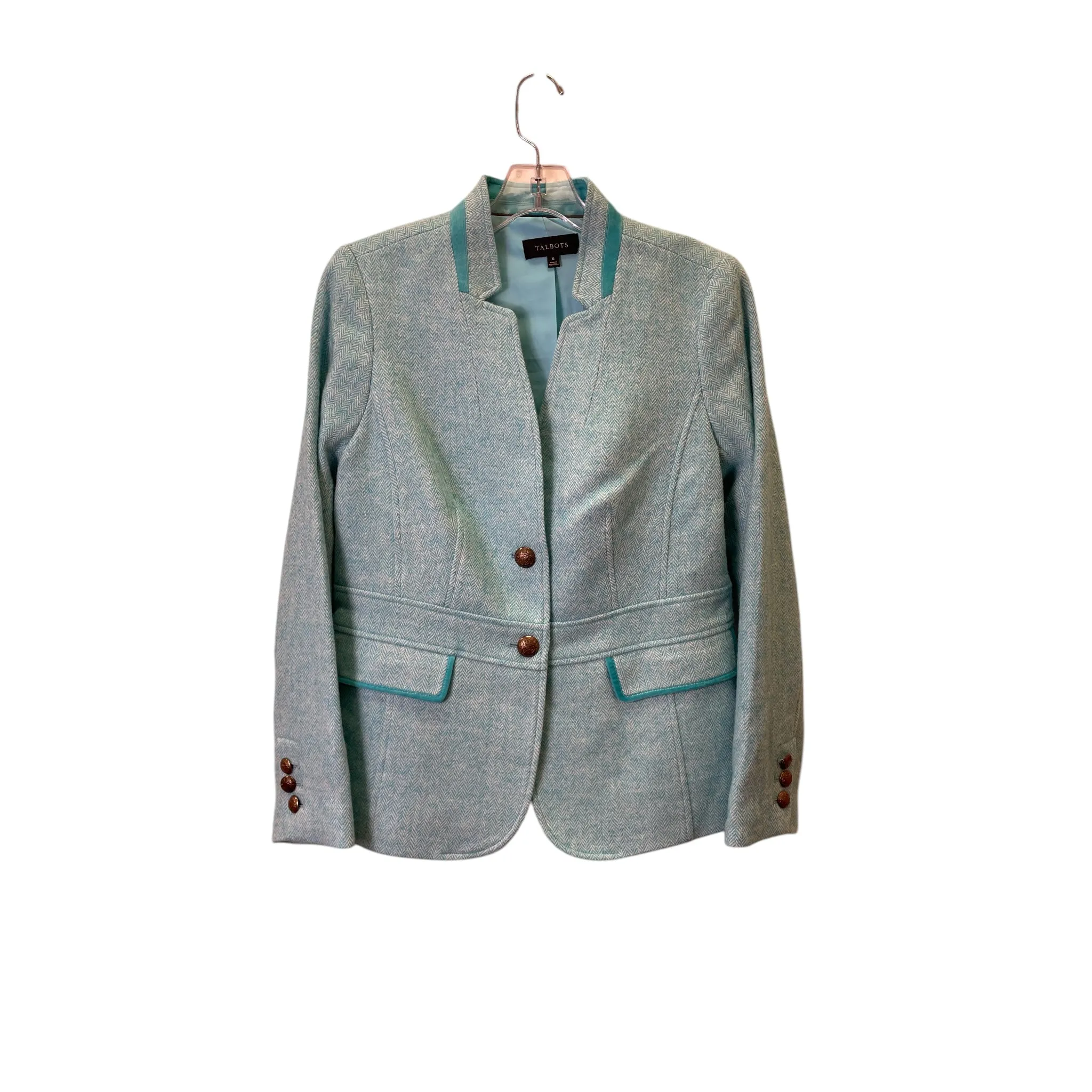 Blazer By Talbots In Aqua, Size:S