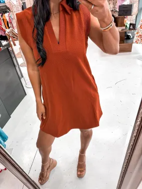 Blessing You Dress Rust
