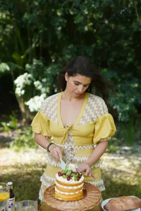 Bloom Dress - Mustard - Hemp Tencel