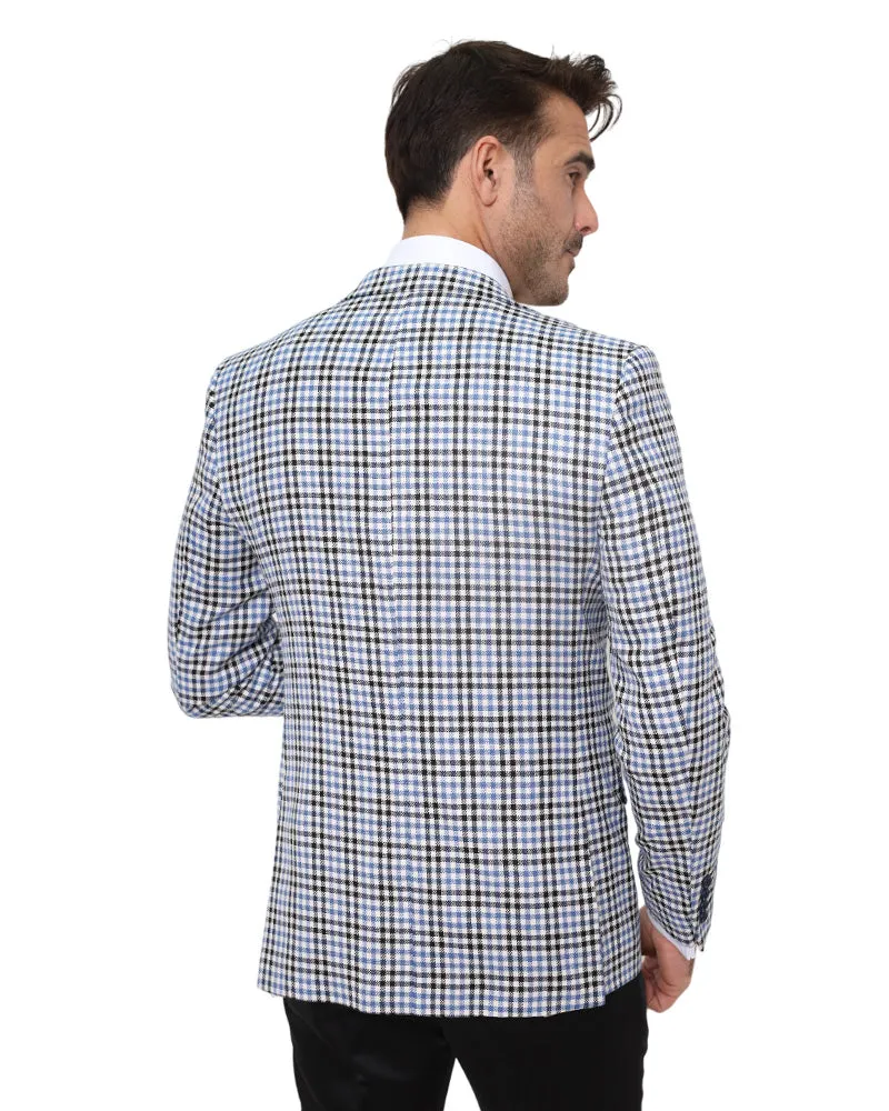 Blue Glen Check Blazer & Waistcoat