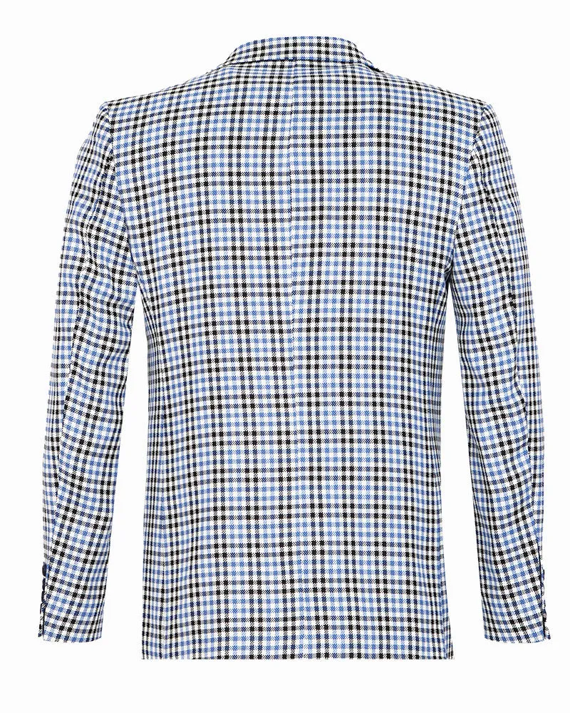 Blue Glen Check Blazer & Waistcoat