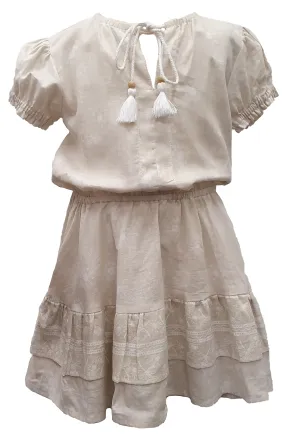 Boho Dress - White Cap Grey
