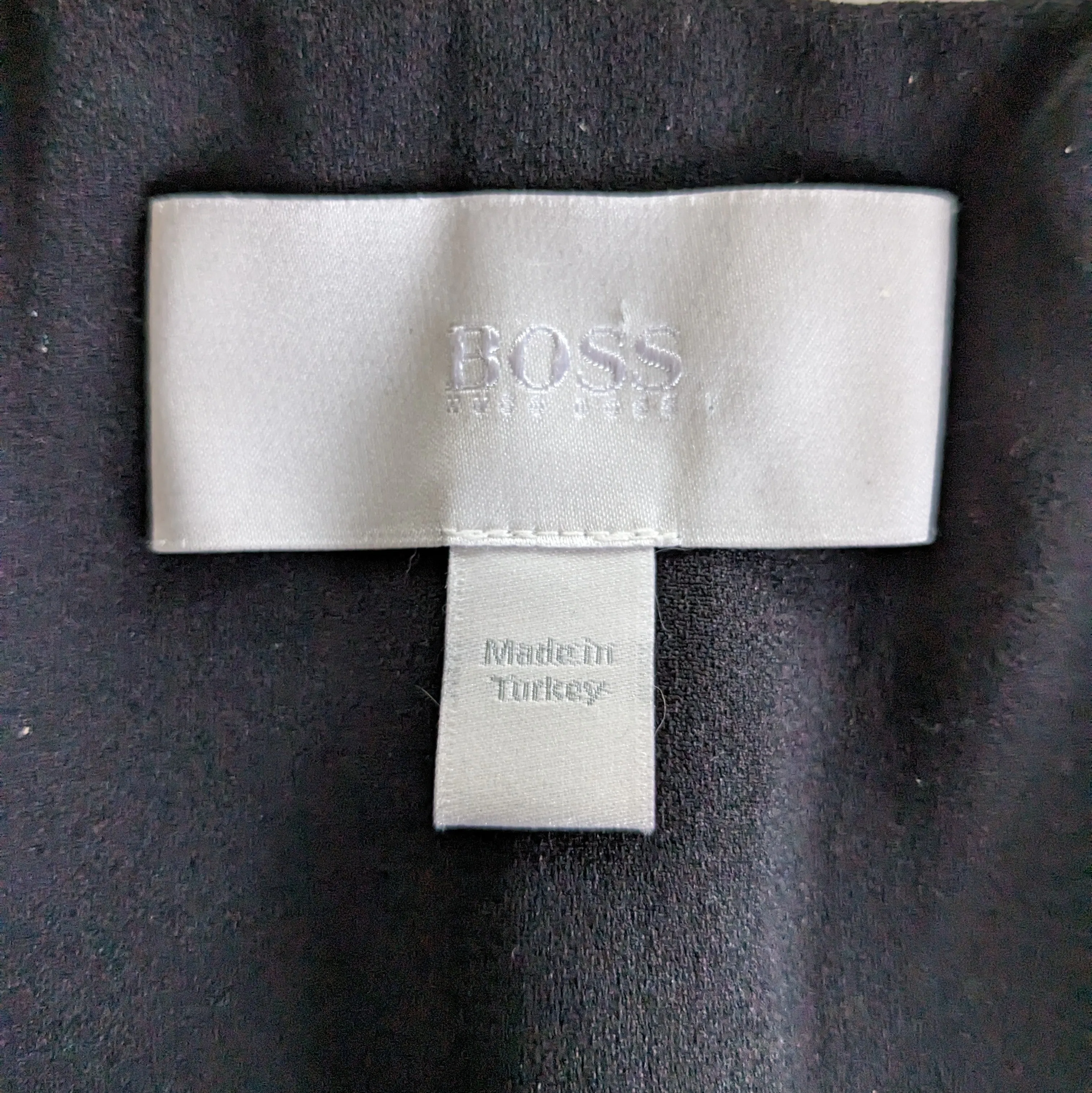 BOSS Cropped Black Wool Blazer Size 4