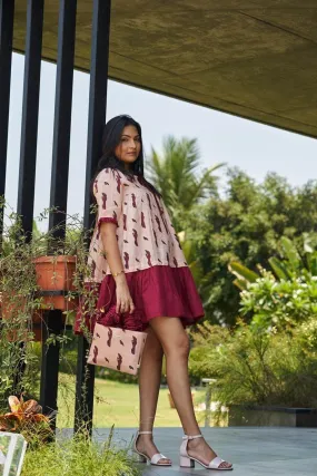 Brisk Birdie Detachable Bamboo Hemp Dress