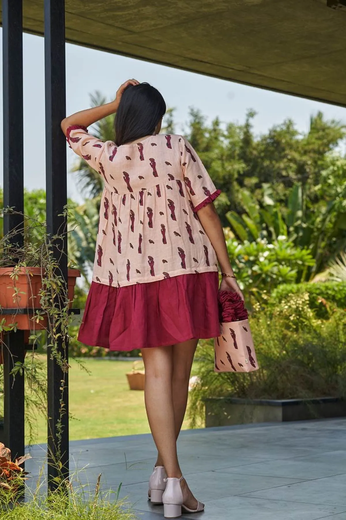 Brisk Birdie Detachable Bamboo Hemp Dress