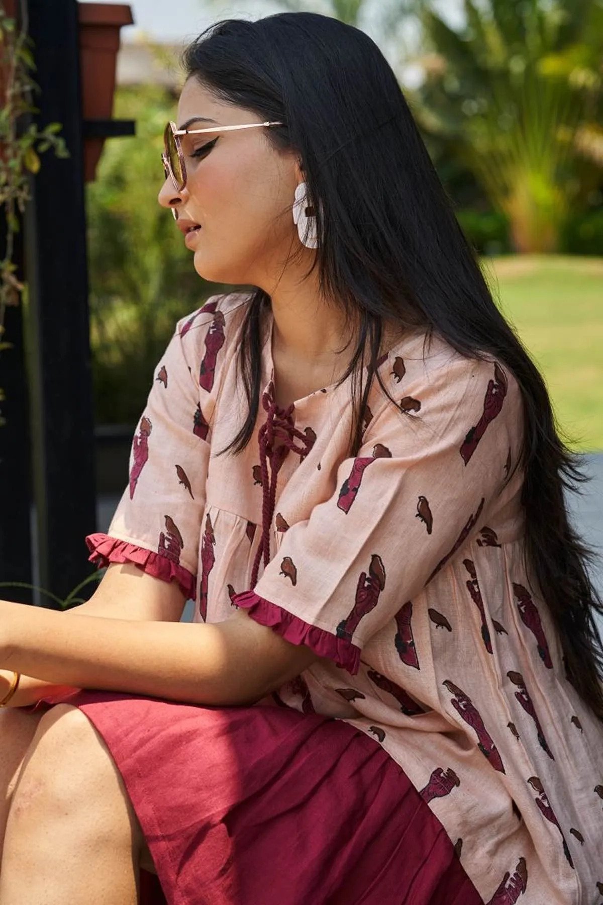 Brisk Birdie Detachable Bamboo Hemp Dress
