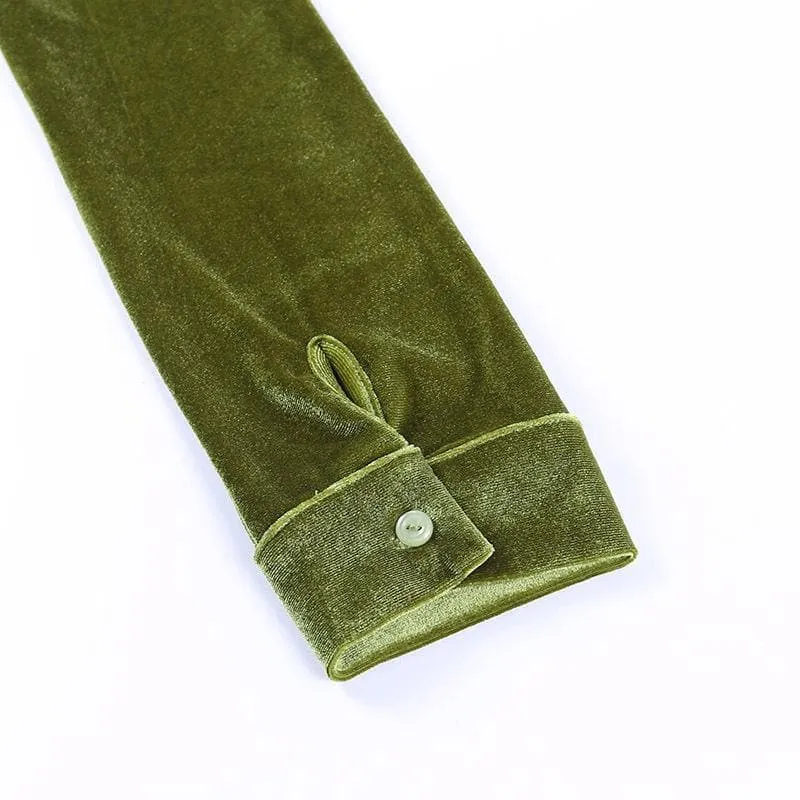 Button-through turnover collar ruched dress - Final Sale