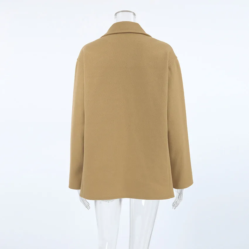 Camel Wool Coat Warm and Stylish Wool Winter Coat