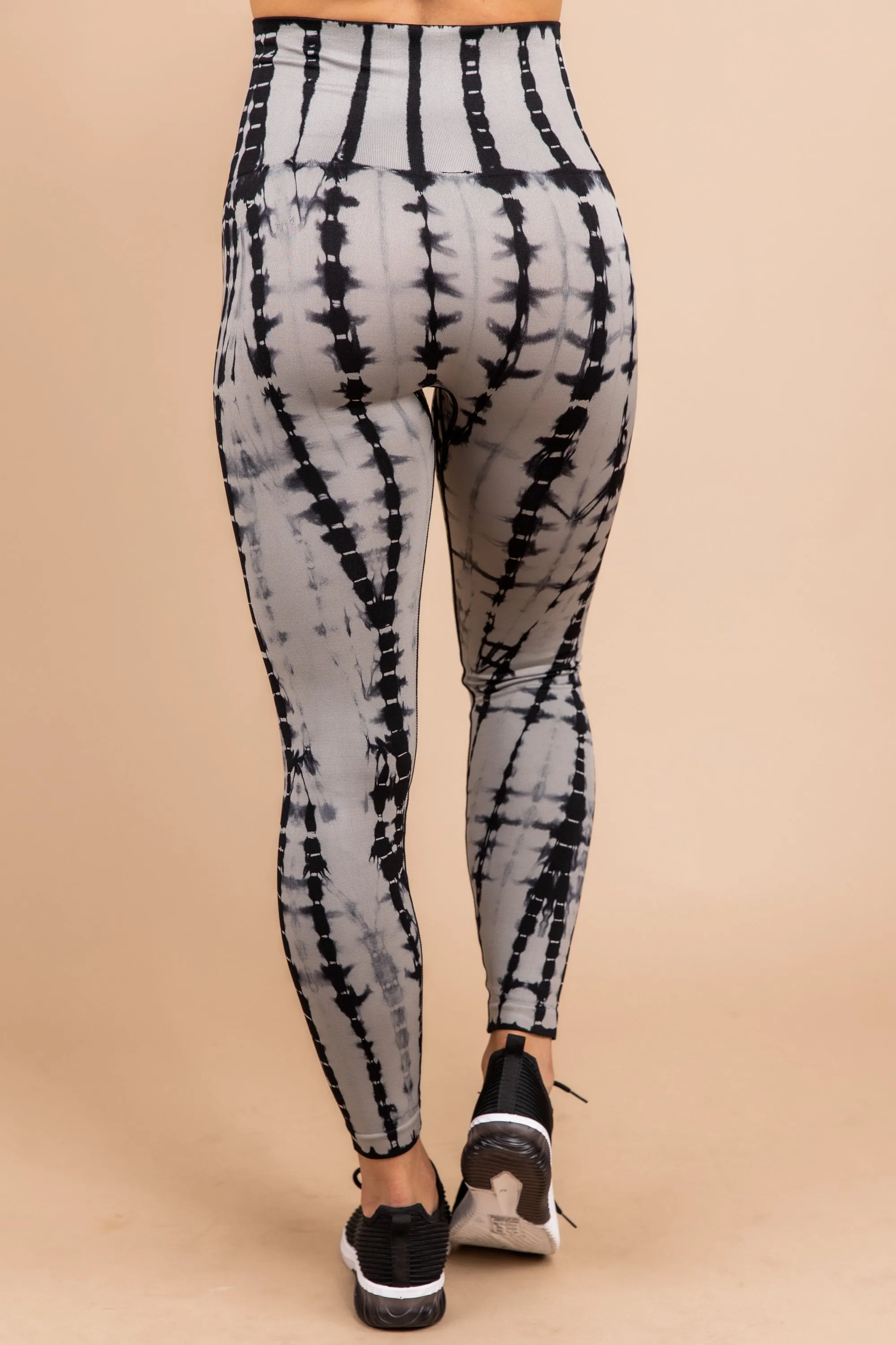 Can't Hide Black Tie Dye Leggings