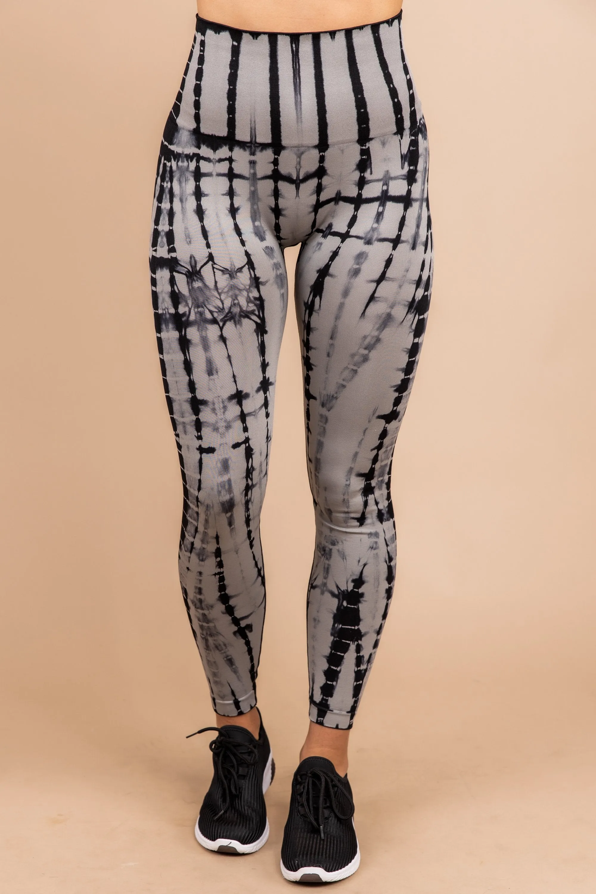 Can't Hide Black Tie Dye Leggings